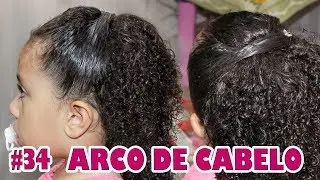 Penteado Infantil SEMI-PRESO fácil - cabelos cacheados #34 - ESPECIAL ANO NOVO