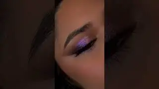 Purple Shimmer Look 💜✨ full vid is up! #eyeshadow #makeuplook #makeuptutorial