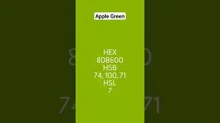 HTML color code Apple Green | HEX Codes 