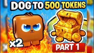 DOG TO 500 TOKENS IN ROBLOX TAP SIMULATOR | PART 1
