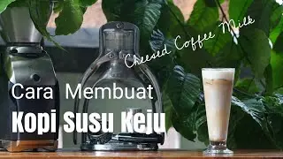 Cara Membuat Es Kopi Susu Keju - Minuman Kopi