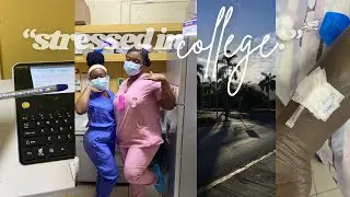 stressed in college: a nursing school vlog