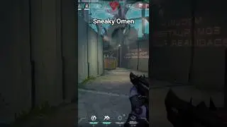 1.18s Omen TP clutch 🔥 #valorant #valorantclutchmoments #valorantclips