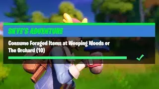 Consume Foraged Items at Weeping Woods or The Orchard (10) - Fortnite Skye's Adventure Challenges