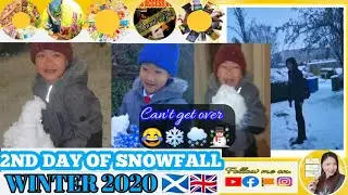 SNOWFALL 2ND DAY | WINTER 2020 IN SCOTLAND UK | Tzai's Access Vlog