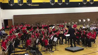 Anchors Aweigh - Zimmermann, Jerry Brubaker Arrangement - Edward L. Pine Middle School Advanced Band