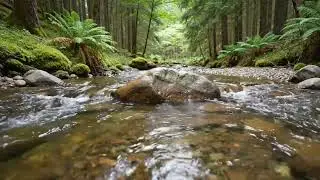 Best Water Sounds for Sleep | Gentle Forest Stream Sleep ASMR