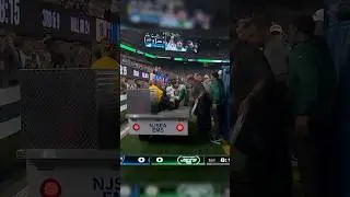 Aaron Rodgers carted off the field after the first possession .. #nfl #football