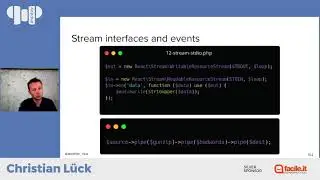 Getting started with ReactPHP Pushing real-time data to the browser - Christian Lück - phpday 2020