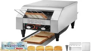 VEVOR Commercial Conveyor Toaster 150 Slices Hour Conveyor Belt Toaster Heavy Duty