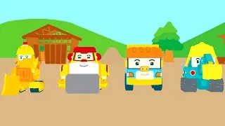 Go! Go! Construction Team | Car Song | Kids Songs | Robocar POLI - Nursery Rhymes