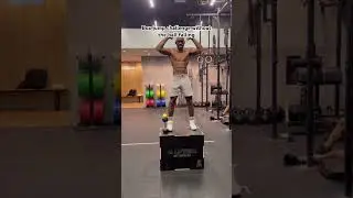 How smooth can you jump without the ball falling down #boxjumps #mma #kickboxing #trendingshorts #d