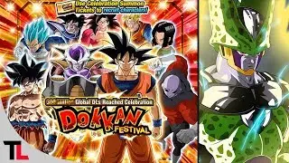 Summon com Tickets dos 300M de Downloads e Mais Alguns no Banner do Cell | DBZ Dokkan Battle