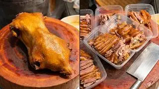 Satisfying 🥰 Big Braised Goose 🪿 Cutting Knife 🔪 Skills