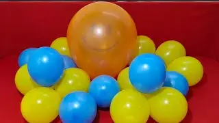 FUN BIG EMOJI BALLOON AND LOT'S OF BALLOON POPPING l SATISFYING VIDEO 