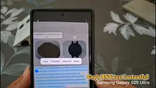 Как копировать или переводить текст с помощью Bixby Vision на Samsung Galaxy S25 Ultra