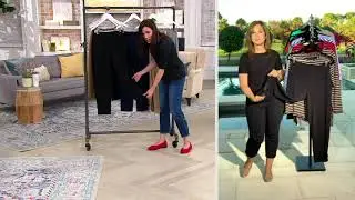 Susan Graver Liquid Knit Pull-on Ankle Pants w/ Trim Detail on QVC