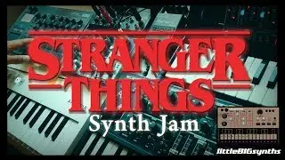 Stranger Things Main Theme | Cover + Synth Jam | Microbrute, JU-06, Electribe 2, Keystep