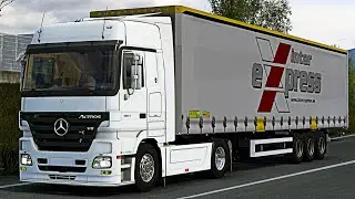ETS2 1.46 | Verona - Turin | Mercedes Actros Mp2 V8 Open Pipe | Cargo 16t