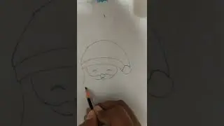Christmas Special Drawing 🎄 Old Man Face + Tree |Sketch#christmast#drawing#shorts#viral#trending