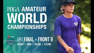 2022 PDGA Amateur Worlds | FINAL F9 | MA1 Lead | Krans, Groh, Helms, Tesone