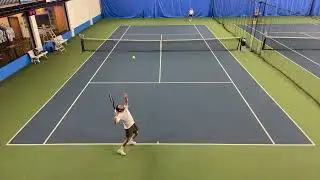 ELSAK IN THE BOOTH:  Elias Abadi bested Charles, 6-3, 6-4, PLUS the Charles/Goldie tiebreak!