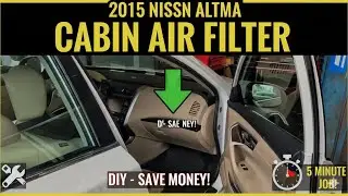 Here's How To Replace The Cabin Air Filter On A 2015 Nissan Altima