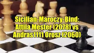 Sicilian-Maroczy-Bind: Attila Mester (2078) vs Andras1111 Orosz (2060)