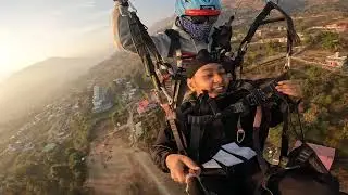 chote sardar ji bina dare ude😳😰 #viralvideo #paragliding #bhimtal #mountainswiev #subscribe 