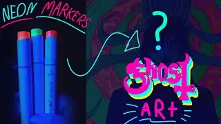 Making Art With BLACKLIGHT Markers!