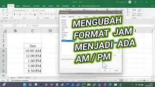 How to Change Time Data in Excel to Time with AM/PM
