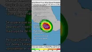 Erick se a Tormenta tropical.