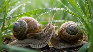 The life of two snails in the wild