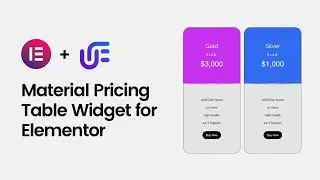Material Pricing Table Widget for Elementor