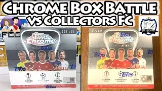 MATCH ATTAX TOPPS CHROME 2022/21 Full Box Opening | Box Battle Collab VS Collectors FC | Who Wins?
