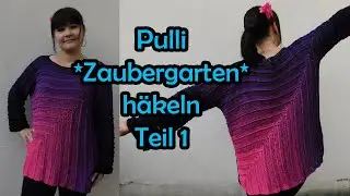 Pulli *ZAUBERGARTEN* häkeln Teil 1 - Bobbel Häkelanleitung