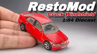 How to replace diecast windshield | Restoration Mod BMW E46 Diecast