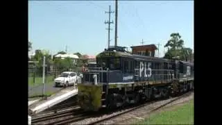 PL's & 48 class on coal train at East Greta Junction NSW