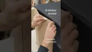 Bi-fold cabinet doors. #kitchenstorage #cabinetdoors