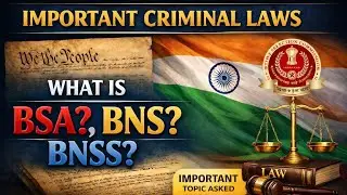 🔥IMPORTANT CRIMINAL LAWS | BSA, BNS, BNSS Explained in Tamil | New Criminal Laws 2023