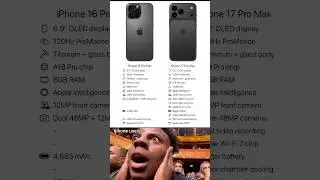 iPhone 17 Pro Max vs iPhone 16 Pro Max🔥⚡️ #shorts #iphone16promax #iphone17promax #viral #trending