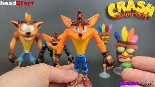 Crash Bandicoot da Headstart Toys. Action Figure bonito, boneco barato.