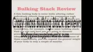 Crazy Mass Bulking Stack Review - bulking stack benefits - supplement