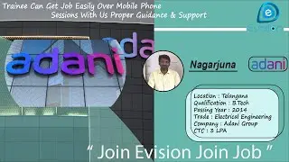 Nagarjuna D | Electrical Engineer | Salary 3 LPA | Got Selected in ADANI Groups as System Engineer