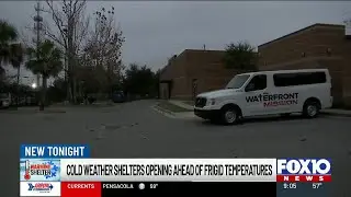 Mobile shelters open doors as temperature drop