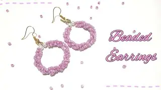 DIY Seed Bead Earrings Tutorial | Making earrings | Easy |simple beaded earrings |Handmade earrings