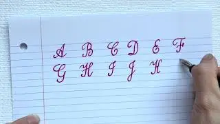 How to write Capital cursive A - Z| How to write the Alphabet | Cursive handwriting 