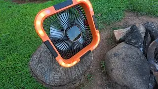 Portable Solar Camping Fan with Light - Unboxing/Review