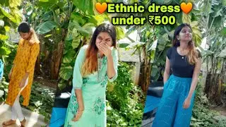 🧡Ethnic Dresses under 500💥 #meesho #dmart #shorts #youtubeshorts