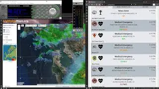 Major Storm - Tracking Fire Dispatch logs, Radar and Lightning Strikes in the Bay Area